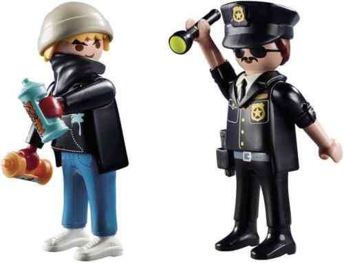 Playmobil Duo Pack Αστυνομικός Και Καλλιτέχνης Γκράφιτι (70822)