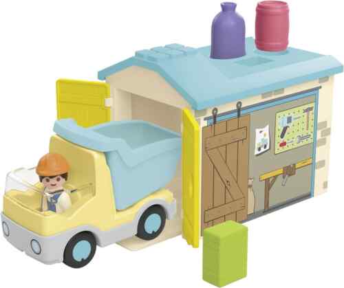 Playmobil Junior Φορτηγό Με Γκαράζ (71686)